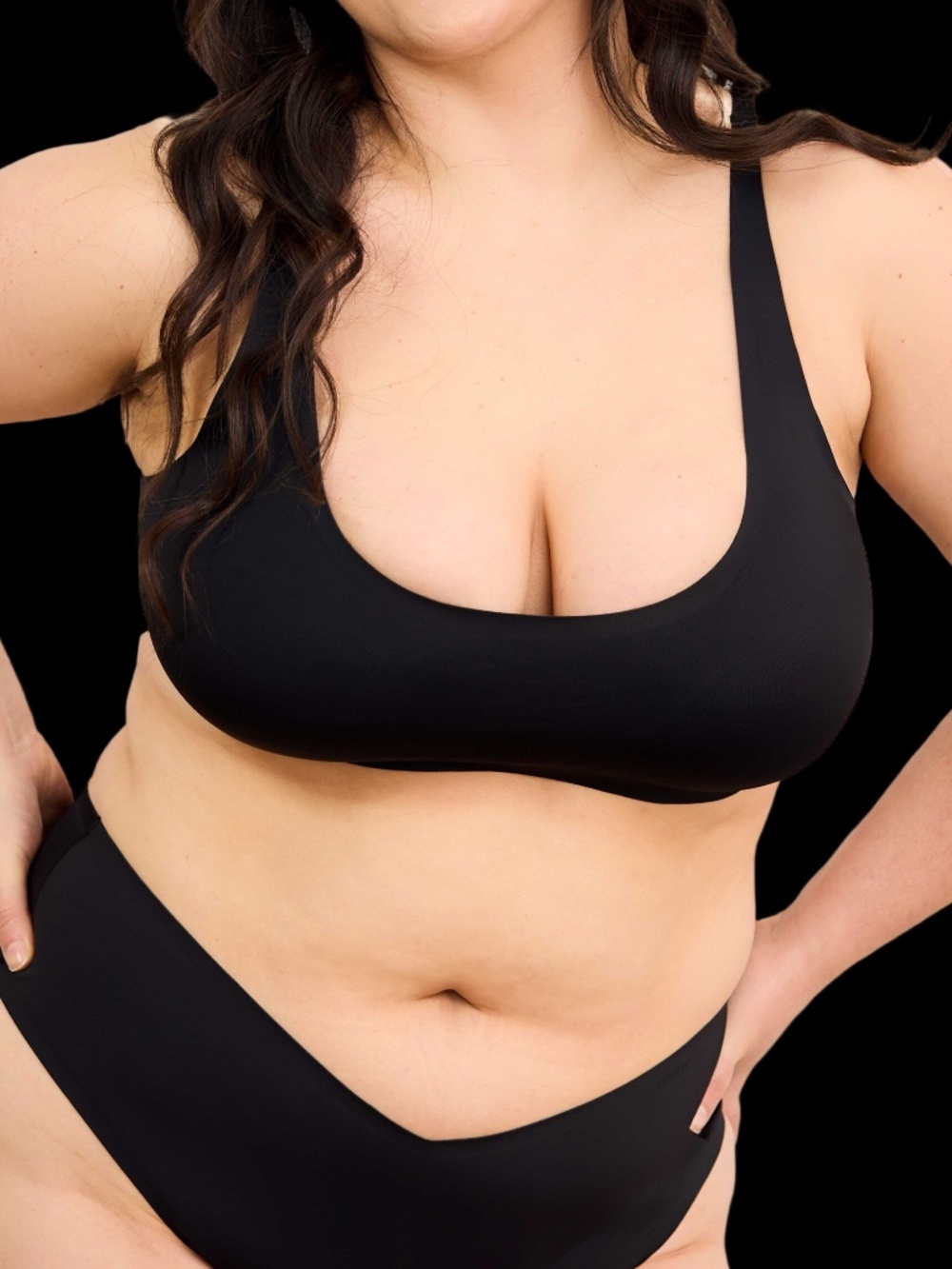 onewith swim Mystic Scoop Neck Bikini Top | FINAL SALE Size 3XL3XL / Abyss